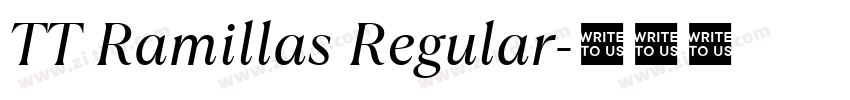 TT Ramillas Regular字体转换 TT Ramillas Regular字体转换